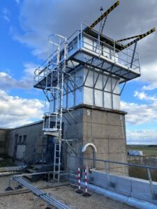 Cheminée banc d'essais venturi