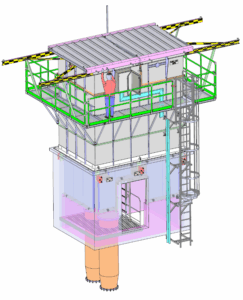 maquette cheminée industrielle